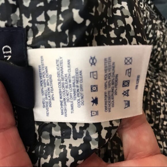 Lands End Reversable packable Down Jacket - Picture 1 of 6